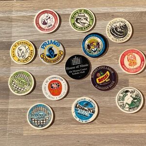 Vintage Hawaiian milk cap pogs 90s vintage toys Collection